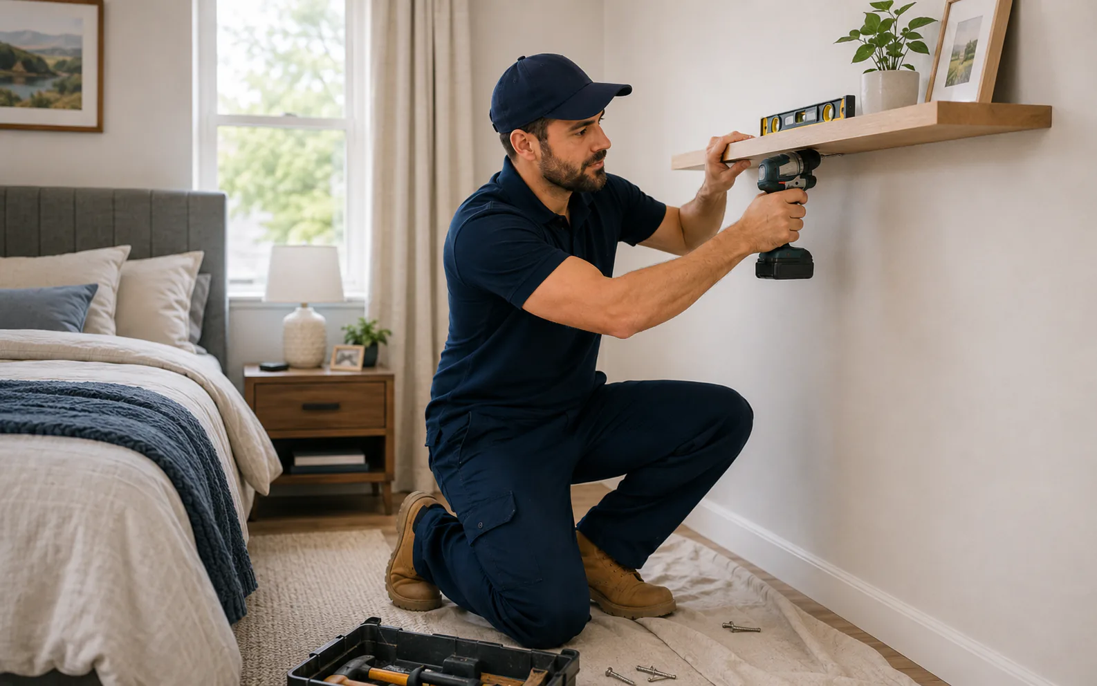 Shelves & wall mounting